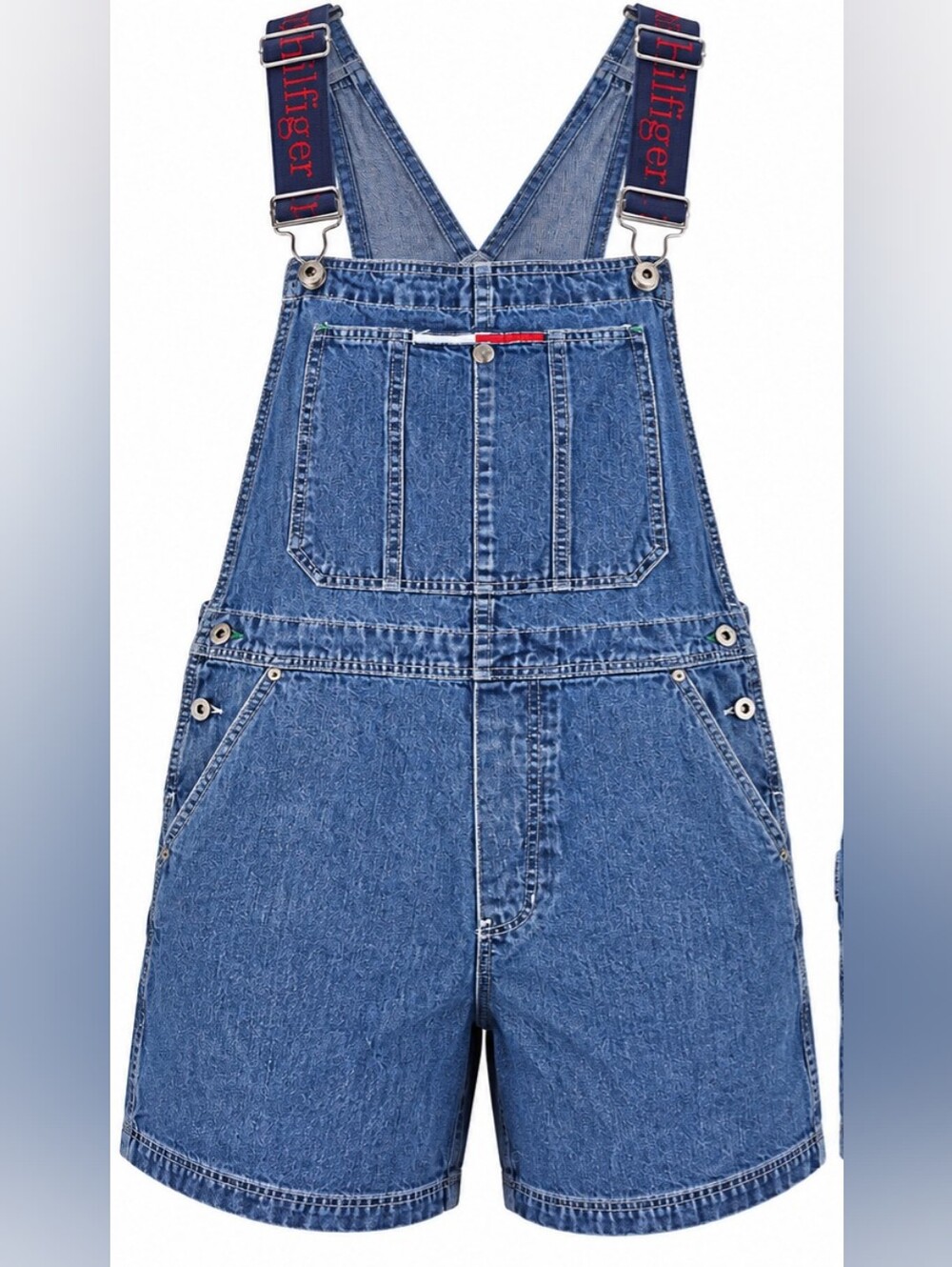 Tommy Hilfiger Y2K Womans Blue Denim Overalls Size M
